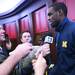 Michigan junior Tim Hardaway Jr. speaks to the media during a press conference in the Pistons locker room on Tuesday, March 20, 2013 at the Palace in Auburn Hills.  Melanie Maxwell I AnnArbor.com